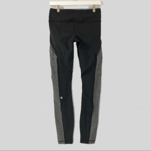 Lululemon Black and Gray Zip Pocket Running Pants - Picture 3 of 8